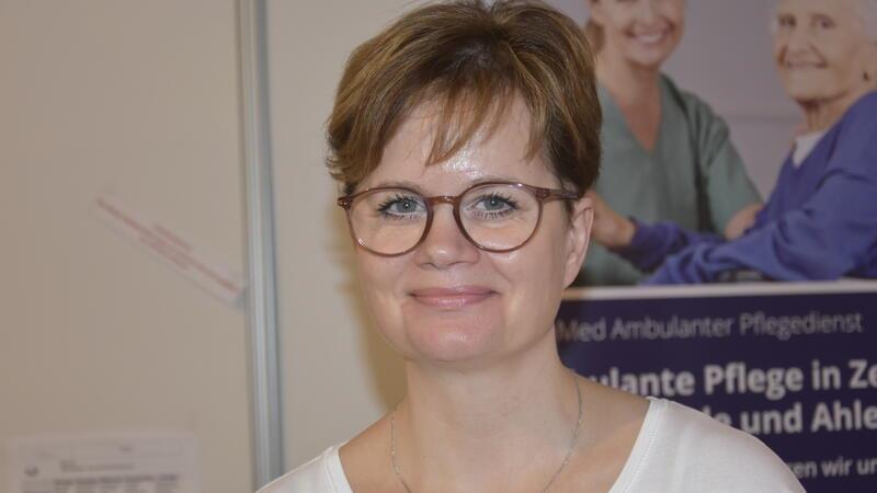 Pflegefachkraft Tanja Beier gefällt die Vielseitigkeit an ihrem Beruf.