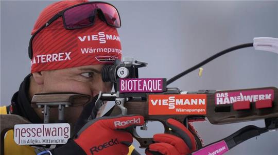 Philipp Nawrath beim Schießen.