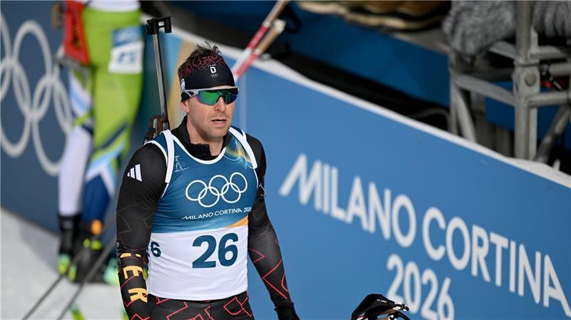 Zu oft nur „nah dran“: Medaillen-Flaute bei Biathleten Philipp Nawrath schießt in der Verfolgung zu oft daneben.