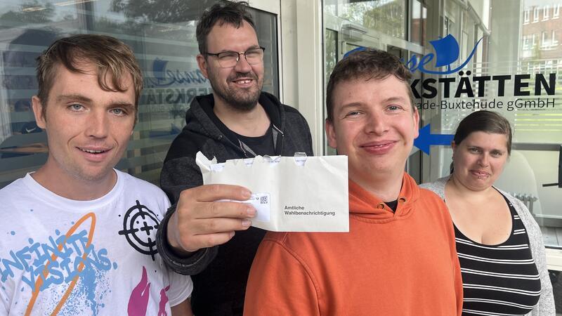 Philipp von Busch, Dominique Kielmann, Lars Leschner und Inka Böttjer wollen bei der Europawahl ihr Wahlrecht wahrnehmen.