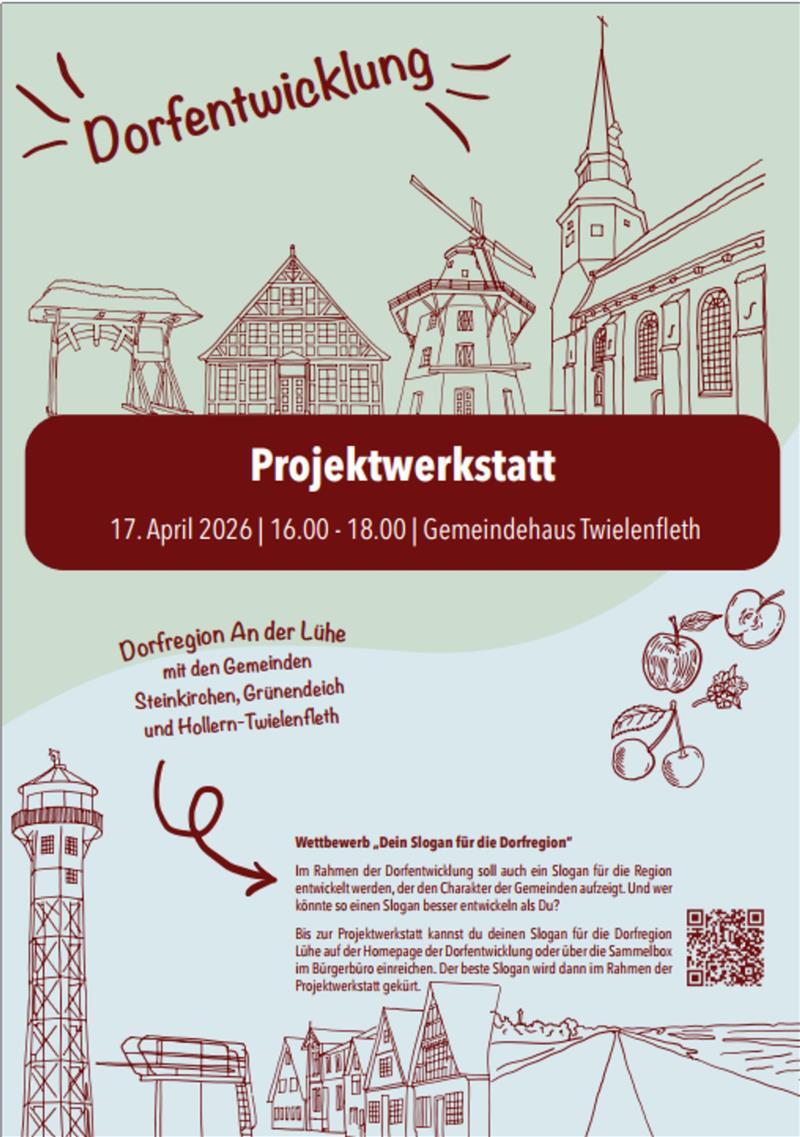 Plakat der Dorfregion Altes Land.