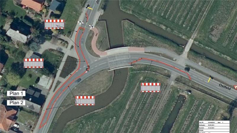 K26 in Jork wochenlang gesperrt - Busse fahren nicht Plan der K-26-Sperrung ab 28. September.
