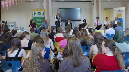 Podiumsdiskussion.