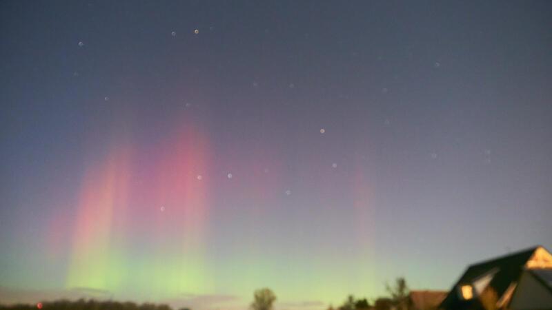 Polarlichter über Buxtehude Polarlichter über Buxtehude.
