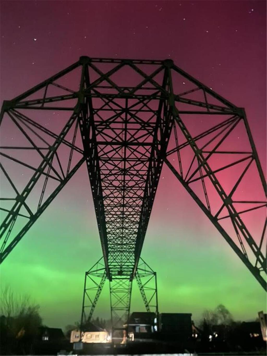 Polarlichter über der Ostefähre.