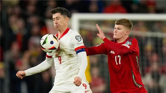 Polen um Superstar Robert Lewandowski (links) setzte sich im Elfmeterschießen gegen Wales durch.