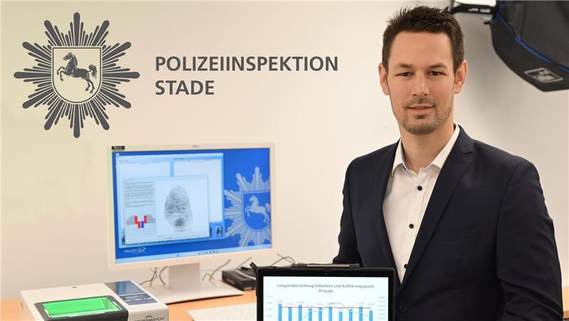 Polizeioberrat Martin Kaliebe, Leiter des Zentralen Kriminaldienstes, dankte den Kolleginnen und Kollegen für ihre Ermittlungsarbeit.