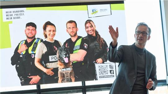 Polizeipräsident Falk Schnabel stellte die neue Kampagne vor.