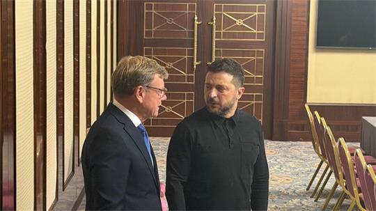 Präsident Selenskyj dankte Wadephul für die deutsche Hilfe.