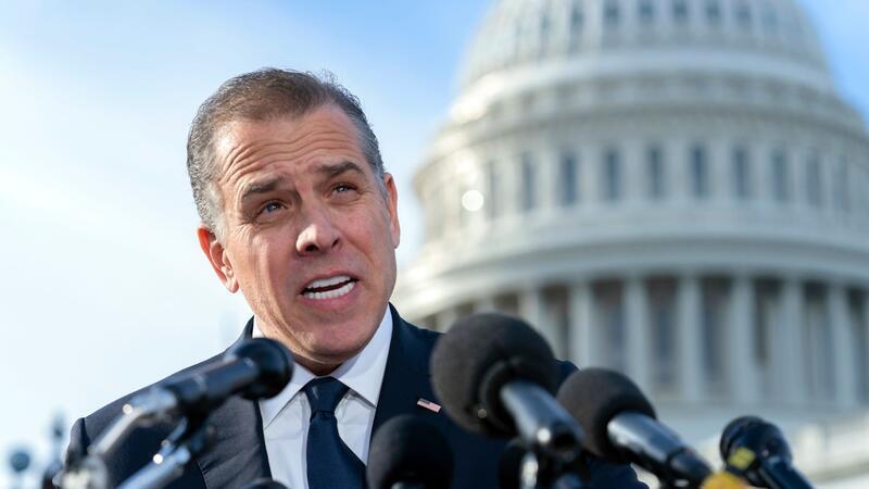 Präsidentensohn Hunter Biden vor dem US-Kapitol.