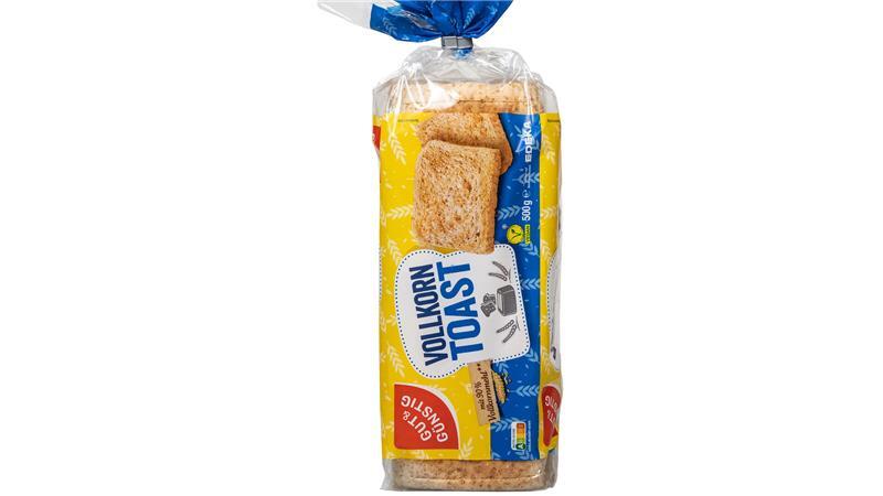 Toast im Test: Nur jede zweite Scheibe punktet mit „gut“ Preisbewusst genießen: Gut & Günstig überzeugt als Top-Vollkorntoast.