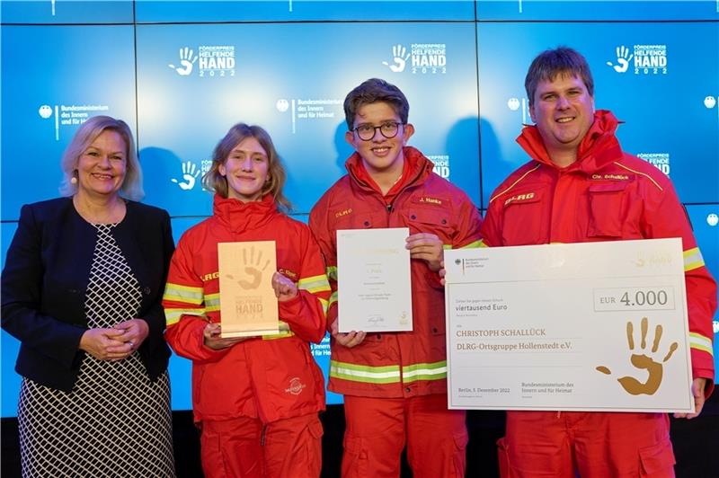 Preisverleihung mit Bundesinnenministerin Nancy Faeser