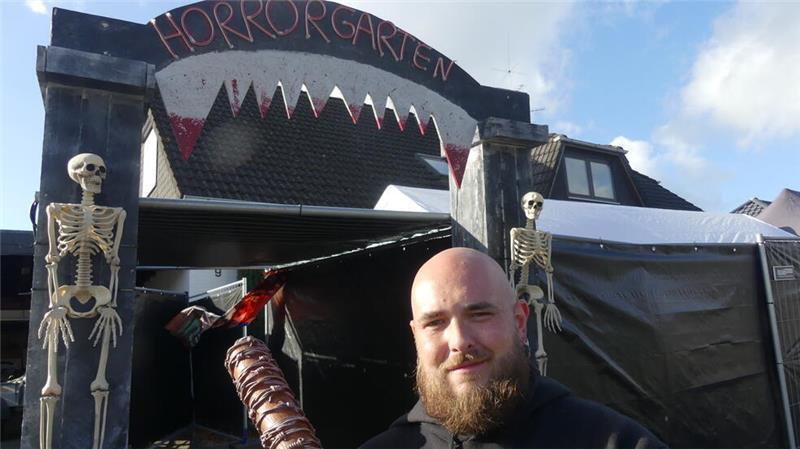 Premiere: Der Horrorgarten von Andre Ahlf in Oldendorf, Buchenring 47, öffnet am Freitag und Sonnabend erstmals seine Pforte.