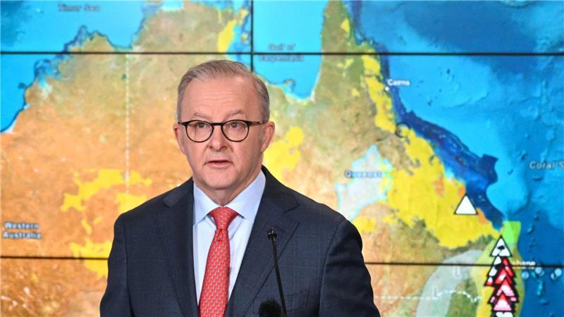 „Alfred“ erreicht Australien - Heftige Schäden befürchtet Premierminister Anthony Albanese richtete eindringliche Warnungen an seine Landsleute.
