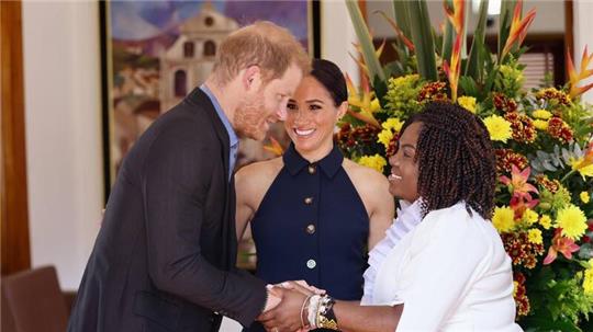 Prinz Harry und Herzogin Meghan wollen in Kolumbien an Veranstaltungen zum Thema Cybermobbing teilnehmen.