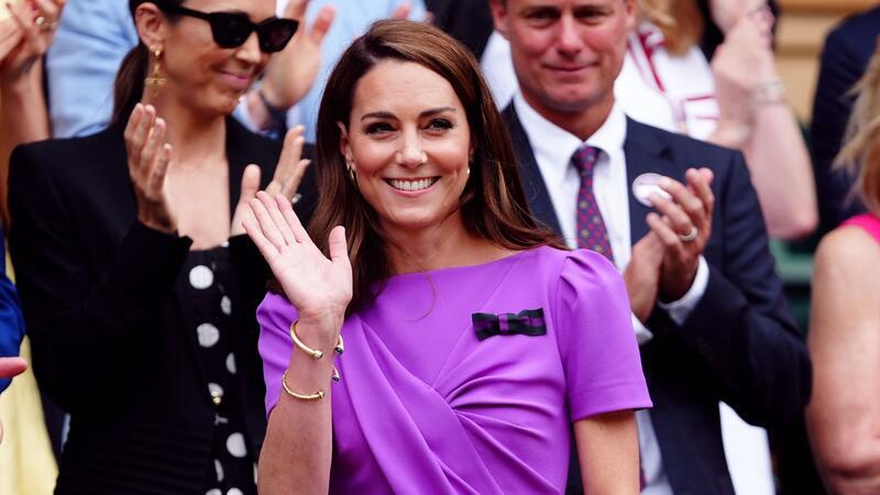 Prinzessin Kate besuchte das Wimbledon-Finale und wurde bejubelt.