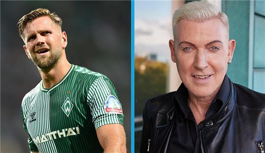 Prominente Unterstützung: Niclas Füllkrug und H.P. Baxxter designen Weihnachtsschmuck.