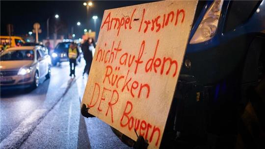 Protest der Landwirte am 2. Februar in Bremerhaven. Gibt es Bewegung im Streit?