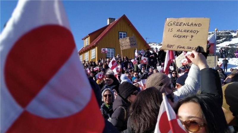 Proteste gegen die US-Politik: Grönland will keine Schachfigur im Machtkampf zwischen Dänemark und den USA sein.