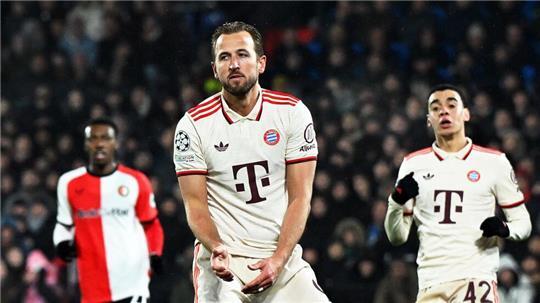 Pure Verzweiflung: Harry Kane (l) und Jamal Musiala (r) hatten kein Schussglück.