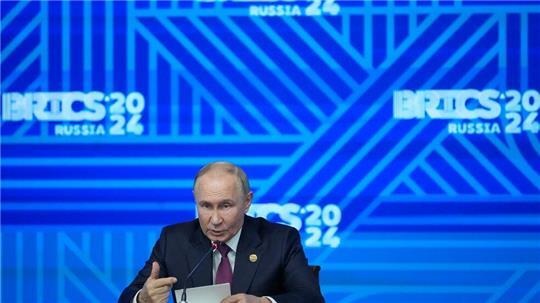 Putin sieht sich auf dem Brics-Gipfel gestärkt und in seinem Angriffskrieg auf dem Vormarsch. 