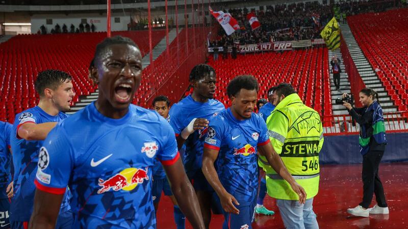 RB Leipzig setzte sich knapp bei Roter Stern Belgrad durch.
