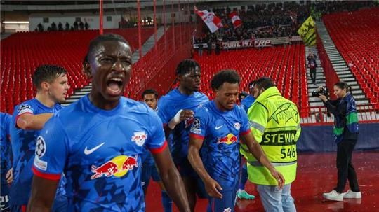 RB Leipzig setzte sich knapp bei Roter Stern Belgrad durch.