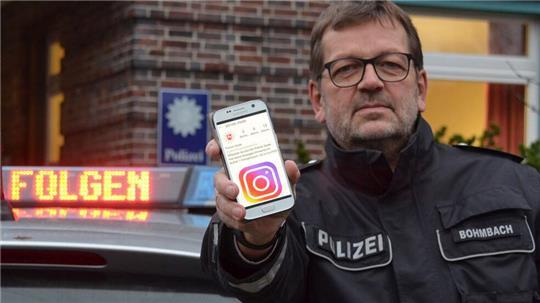 Rainer Bohmbach und die Stader Polizei sind nur noch auf Instagram und WhatsApp aktiv.