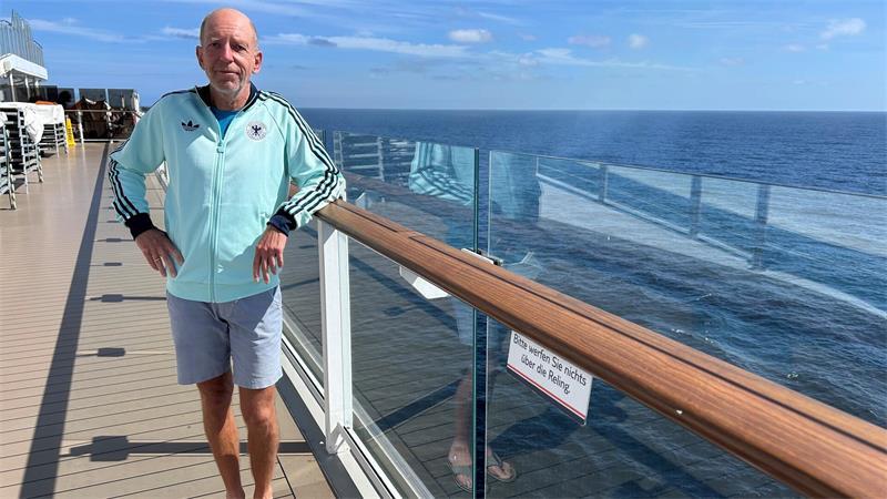 Rainer Thumann aus Buxtehude genießt Arbeit und Urlaub gleichermaßen.