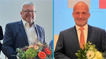 Ralf Dessel ist der neue Bürgermeister von Buxtehude, Kai Koeser ist der neue Bürgermeister von Stade.