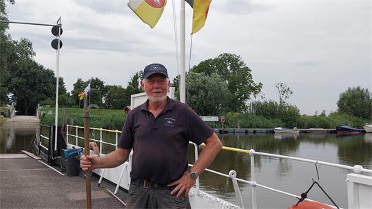 Ralf Ostermann an Bord der Fähre.