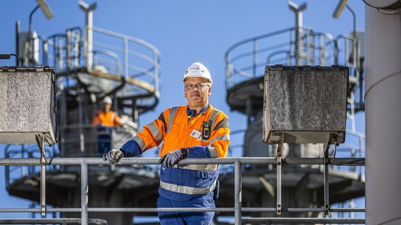 Neue Salzkavernen in Harsefeld sollen als Wasserstoff-Speicher dienen Ralf Possenriede, Betriebsleiter der Storengy-Erdgasspeicher Harsefeld.
