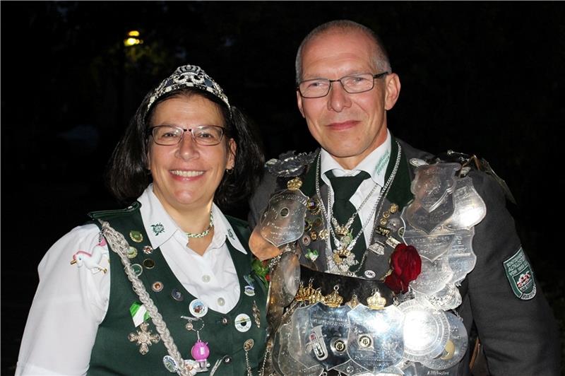 Ralf Richter regiert die Altklosteraner Schützen gemeinsam mit seiner Frau Heike. Foto: Frank