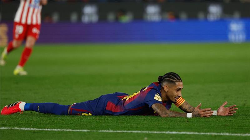 Raphinha und der FC Barcelona sind im Pokal an Atlético Madrid gescheitert.