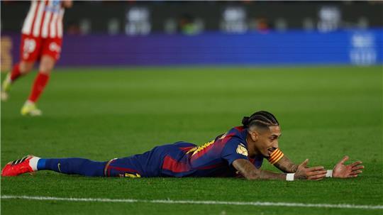 Raphinha und der FC Barcelona sind im Pokal an Atlético Madrid gescheitert.