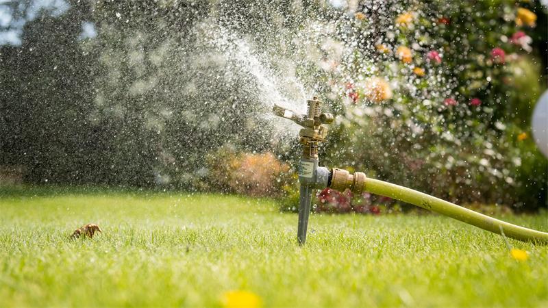 Rasensprengen aus dem eigenen Brunnen ist nicht verboten - aber der Trinkwasserverband Stader Land sieht es kritisch.