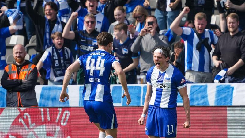 Torgarant Reese bringt Hertha ersten Heimsieg seit Oktober Reese ist wieder Herthas Torgarant.