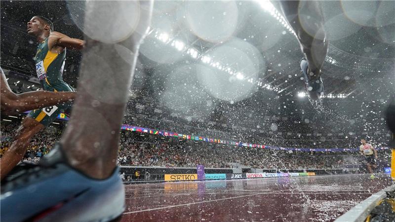 Regen bei Leichtathletik-WM