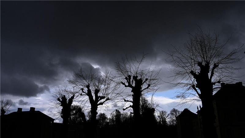 Regenwolken am Himmel