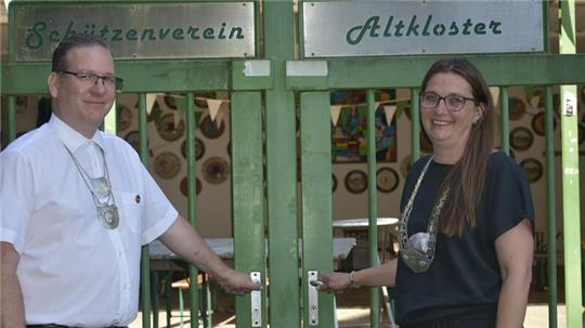 Regieren die Schützen in Altkloster: Stefanie Janowski und Peter Kohlhof.