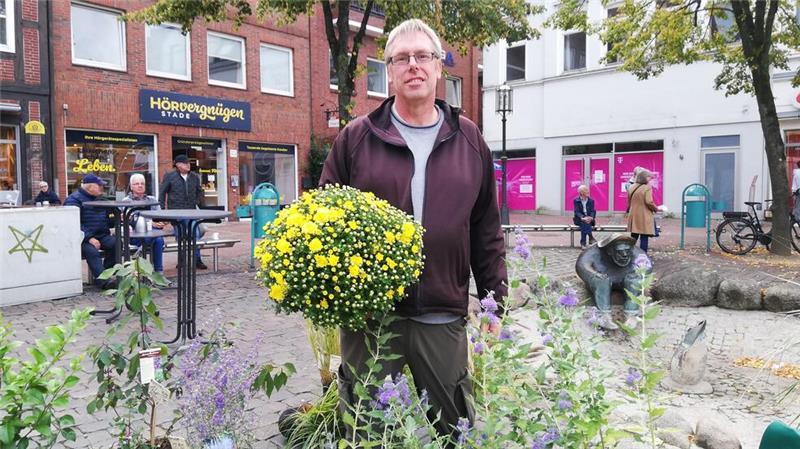 Reiner Stachel verkauft bereits in dritter Generation Blumen und Co. aus der eigenen Gärtnerei.