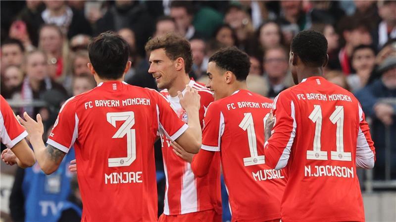 Rekord-Torschütze Leon Goretzka (2.v.l.).