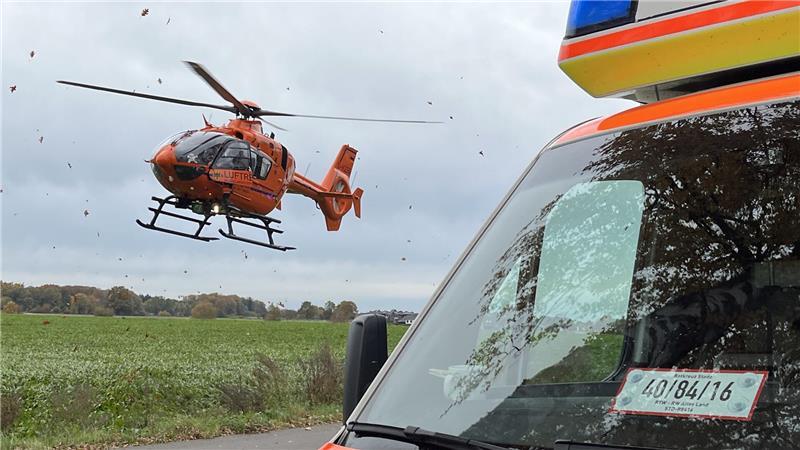 Rettungshubschrauber Christoph 29 im Anflug.