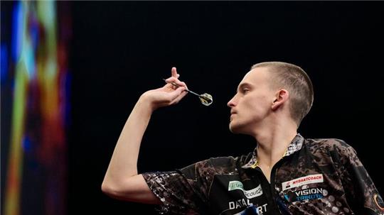 Ricardo Pietreczko verlor sein Achtelfinale gegen Michael van Gerwen mit 7:10.