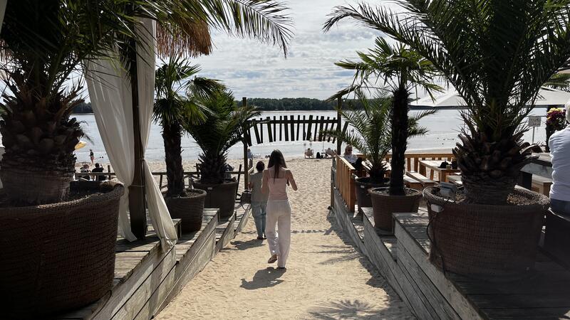 Richter in L.A. - der fünfte Tag. Fähre, Anleger, Wellenreiter, Beach-Club.