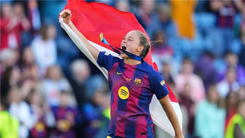 Pajor und Paralluelo: Barcelona gewinnt Champions League Riesenjubel bei der Ex-Wolfsburgerin Ewa Pajor nach dem Königsklassen-Finale.