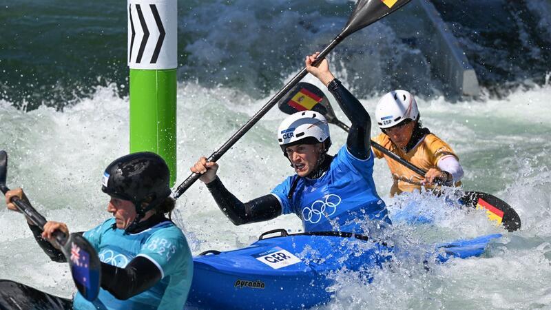 Lilik und Hegge im Finale beim Kajak-Cross Rivarda Funk kollidierte mit einer Kontrahentin und schied im Viertelfinale aus.