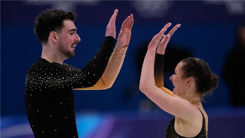 Robert Kunkel und Annika Hocke waren zufrieden mit ihrer Leistung, aber nicht mit der Bewertung der Preisrichter.