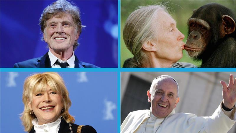 Robert Redford, Marianne Faithfull, Papst Franziskus und Jane Goodall sind 2025 verstorben.