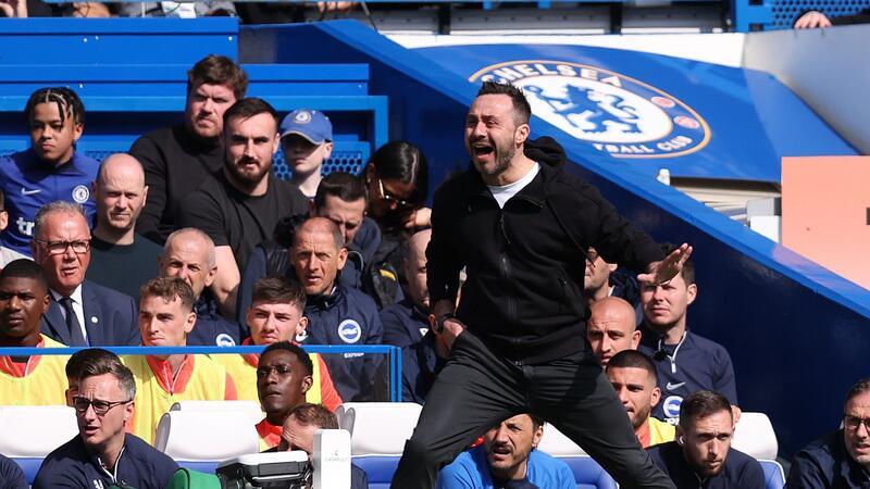 De Zerbi, der Trainer mit dem Trumpf Roberto De Zerbi trainiert derzeit den Premier-League-Club Brighton & Hove Albion.